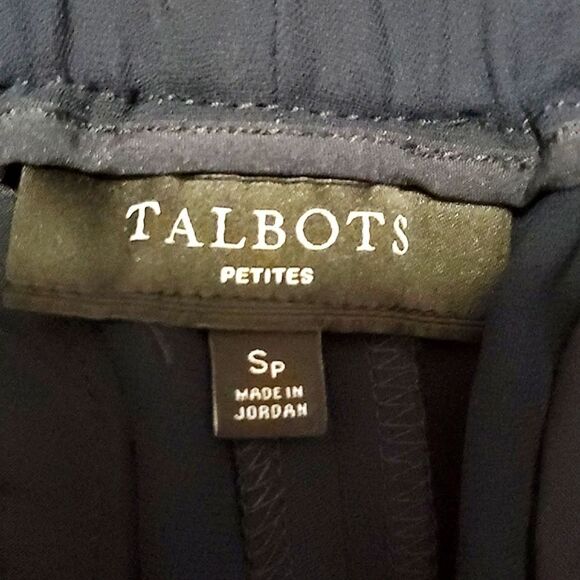 Talbots Eastport Navy Classic Career Straight Leg Pull On Pants - Picture 8 of 10